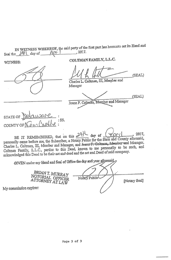 Deed page 3 of 3 - notarized signatures